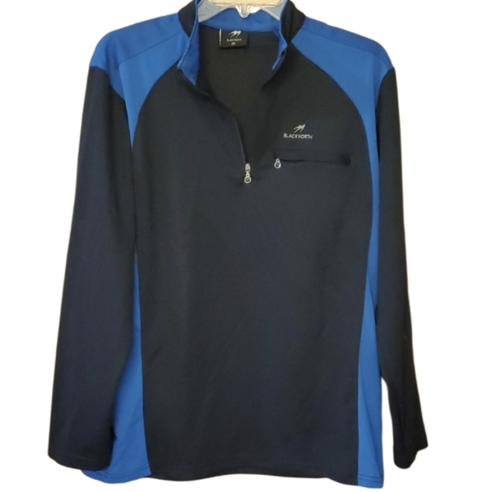 Black North Athletic Quarter‎ Zip Lightweight Pullover Blue & Black Size XL